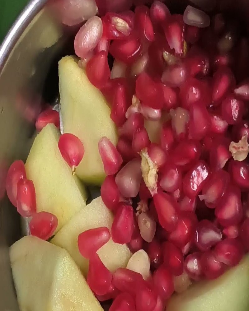 A bowl of homemade toddler food prepared in a home kitchen
